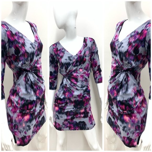 HP🥳🥳NYDJ Women's Sylvia Printed Berry Dress NEW - Picture 3 of 7